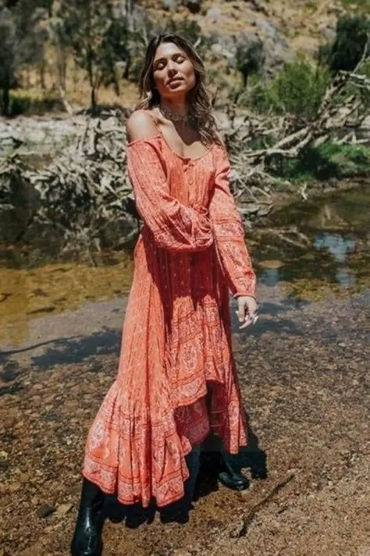 70s dress hippie